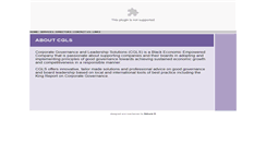 Desktop Screenshot of cgls.co.za