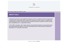Tablet Screenshot of cgls.co.za